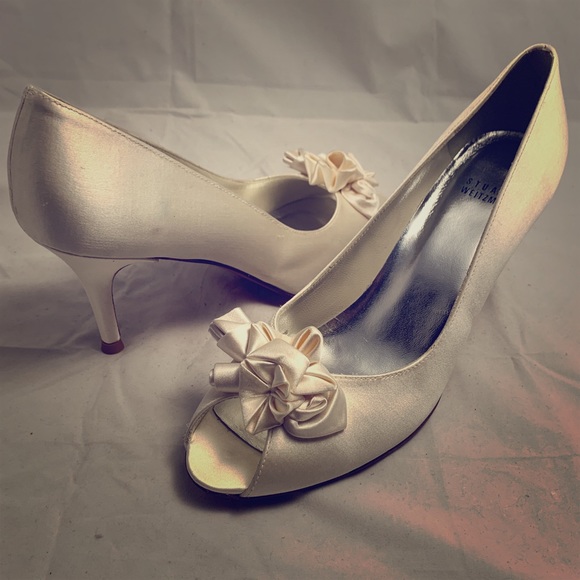 Marimbow 9.5 N Stuart Weitzman satin dyable heel - Picture 1 of 8